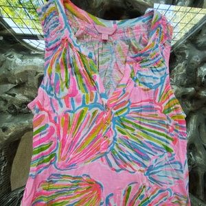 Lilly Pulitzer Essie Tank Pink Pout - Size Medium